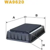 WIX FILTERS Luftfilter WA9620 passend für PEUGEOT 4007 (VU, VV) Filtereinsatz