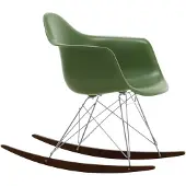 Vitra - Eames Plastic Armchair RAR RE, Ahorn dunkel / Chrom / forest