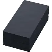 Duni Bio-Dunisoft-Servietten 40 x 40 cm 1/8 Buchfalz Schwarz