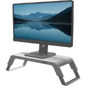 Fellowes Monitorständer Hana LT, für 1 Monitor bis 22,6 kg, 3-fach höhenverstellbar, mit Stauraum, B 560 x T 222 x H 102 mm, weiß