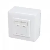 Dsit NP0039A, RJ-45, Metallisch, Weiß, ISO/IEC 11801, TIA/EIA 568B.2-1, 80 mm, 80 mm, 40 mm