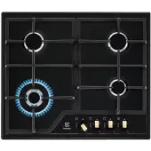 Electrolux EGS6436RK Built-in Gas Hob – 4 Zones – Black – Stainless Steel