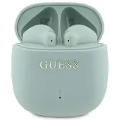 GUESS Printed Classic Logo - TWS Bluetooth-Kopfhörer + Ladetasche (grün)