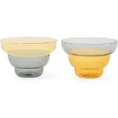 Pols Potten Snackschale Mizu Kiri Yellow (Set von 2)