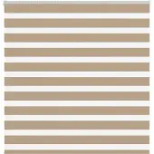 vidaXL Doppelrollo Sandbraun 145x100 cm Stoffbreite 140,9 cm Polyester