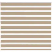 vidaXL Doppelrollo Sandbraun 165x100 cm Stoffbreite 160,9 cm Polyester