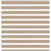 vidaXL Doppelrollo Sandbraun 150x100 cm Stoffbreite 145,9 cm Polyester