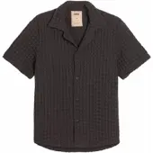 OAS Hemd Nearly Herren Black Cuba Waffle Shirt-XS