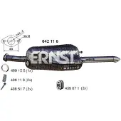 ERNST Endschalldämpfer 042116 für OPEL GENERAL MOTORS