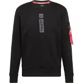 Alpha industries bequemes Herren Sweatshirt mit Baumwolle Schwarz