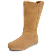 VITAFORM Veloursleder & Doubleface Stiefel in camel | Gr.: 37
