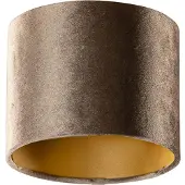 QAZQA Samtlampenschirm Braun mit goldener Innenseite 18/18/14