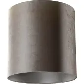 QAZQA Samt Lampenschirm Taupe Zylinder 40/40/40