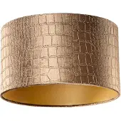 QAZQA Samtlampenschirm Krokodil-Design mit goldener Innenseite 35/35/20