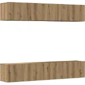 vidaXL TV-Wandschränke 4 Stk. Artisan-Eiche Holzwerkstoff