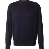 Armani Exchange für Herren. XM000338AF12291UB101 Marineblauer Pullover mit Rundhalsausschnitt (M), Lässig, Baumwolle