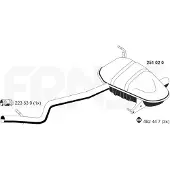 ERNST 251020 Endschalldämpfer für BMW 1 Schrägheck (E87) Auspuff