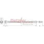 METZGER Bremsschlauch GREENPARTS 4111360