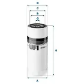 Ufi Kraftstofffilter 2400801 91mm für Iveco