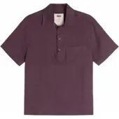OAS Hemd Girona Linen Shirt Herren Plum-S
