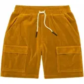 OAS Kurze Hose Sienna Velour Cargo Shorts Herren Mustrad-XS
