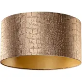 QAZQA Samtlampenschirm Krokodil-Design mit goldener Innenseite 50/50/25