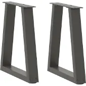 vidaXL Couchtischbeine V-Form 2 Stück Anthrazit 38x(42-43,3) cm Stahl