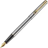Diplomat Diploma Perpetual Feather Traveller, F, Stahl/Gold AS