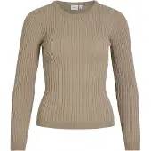 Vila Clothes "Elegance Damenpullover - Beige Frühling/S, Größe M