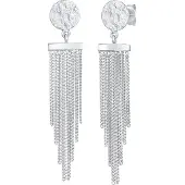 Elli Ohrringe 925 Sterling Silber Plättchen in Silber | Gr.: onesize