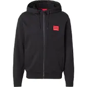 HUGO Kapuzensweatjacke "Daple" Kapuze mit Kordelzug, Regular Fit, Weblabel