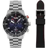 Zeppelin 7298M-3 Set Herren-Chronograph Eurofighter mit 2 Armbändern