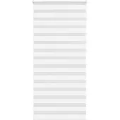 vidaXL Doppelrollo Weiß 95x230 cm Stoffbreite 90,9 cm Polyester