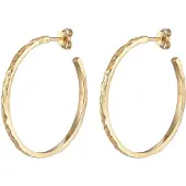 Elli Ohrringe 925 Sterling Silber Kreis in Gold | Gr.: onesize