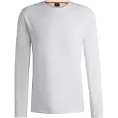 BOSS Longsleeve aus Baumwolle mit Logo-Patch Grösse XXXL