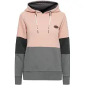 Oxmo Kapuzenpullover "Hoodie OXKathrine", Damen, Gr. L, rosa (mahogany rose), Obermaterial: 60% Baumwolle CO. 40% Polyester PES., Sweatshirts Kapuzenpullover