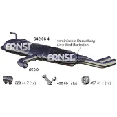 ERNST 642064 Endschalldämpfer für SEAT Altea (5P1) Auspuff