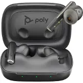 Poly Voyager Free 60 - True Wireless-Kopfhörer mit Mikrofon - im Ohr - Bluetooth - aktive Rauschunterdrückung - Carbon Black
