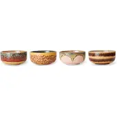 HK Living - 70's Dessertschale, Ø 12,5 cm, habour (4er-Set)