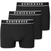 Schiesser Boxershort 173983 95/5 Organic Herren Black (3er-Pack)-L