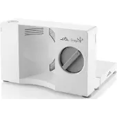 Eta Allesschneider Tempo, klappbare Brotschneidemaschine mit 120W, elektrisch, klein und kompakt, 0-20mm Schnittstärke, Germany Solinger-Klinge