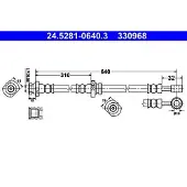 Ate Bremsschlauch 24.5281-0640.3