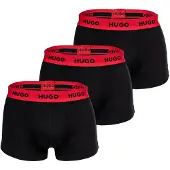 HUGO Herren 3er-Pack Boxershorts Schwarz