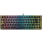 Krom Kalista - Gaming-Membrantastatur RGB Rainbow, 62% Formfaktor, Gaming-Modus,