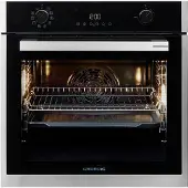 Grundig GEBM19300BMPF, Medium, Elektrischer Ofen, 71 l, Integriert, Edelstahl, Drehregler, Berührung