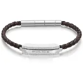Police PEAGB0038104 Herrenarmband Gripcord Braun/Stahl