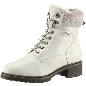 Tamaris Damen Schnürboot Warmfutter Reißverschluss Stiefelette 1-26266-43, Größe:39 EU, Farbe:Weiß