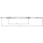 Textar Seilzug, Feststellbremse 44008800