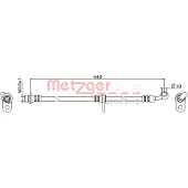 METZGER Bremsschlauch 4111846