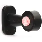 Wasa Umrissleuchte LED 139P rechts rot/weiß 12-24V mit kurzer Stange, 270mm Kabellänge